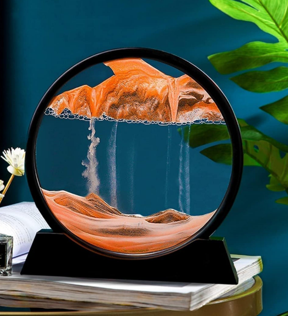 Sand painting mirror