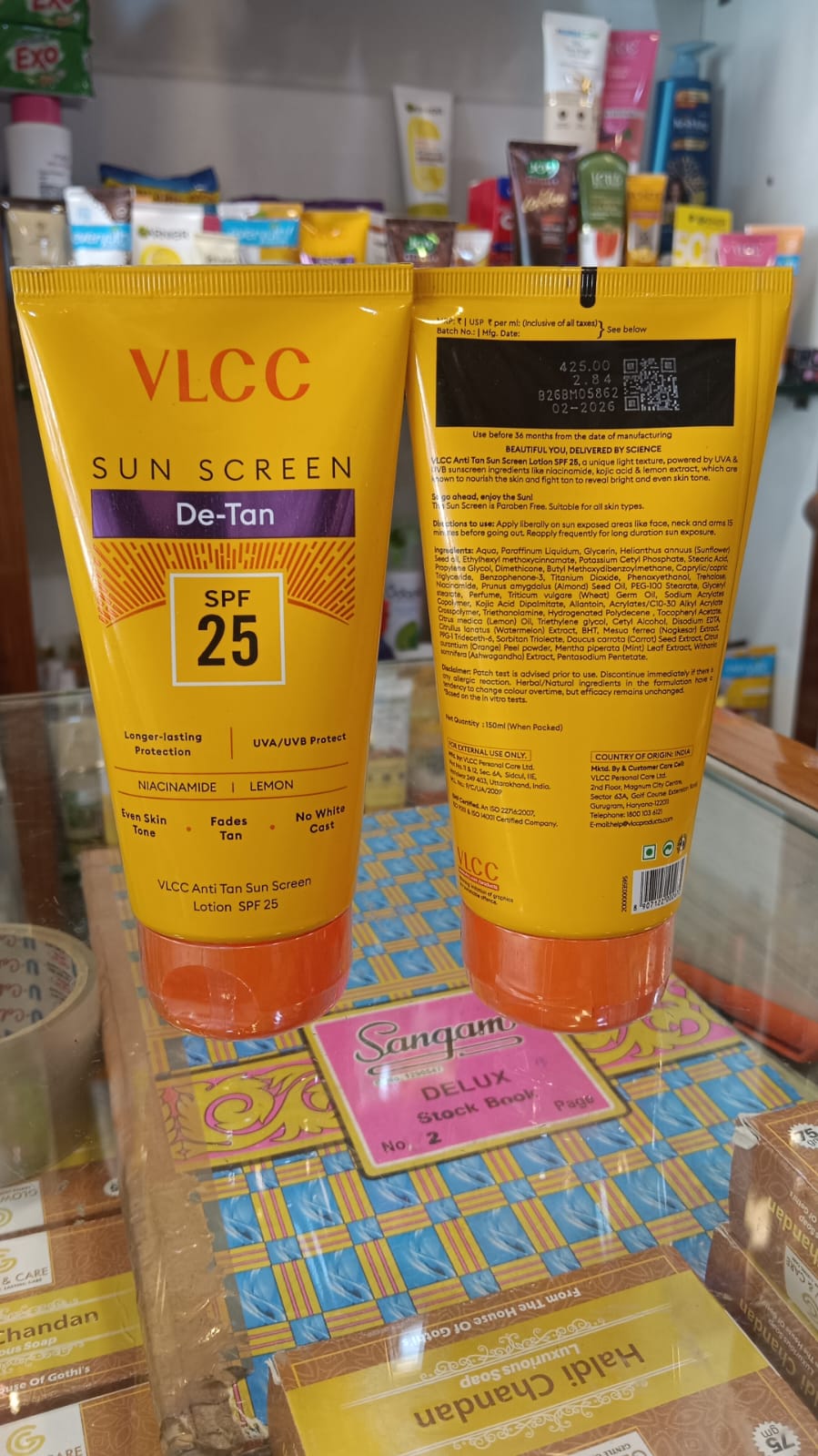 VLCC Anti Tan Sun Screen Lotion De-Tan SPF 25 with Niacinamide & Lemon