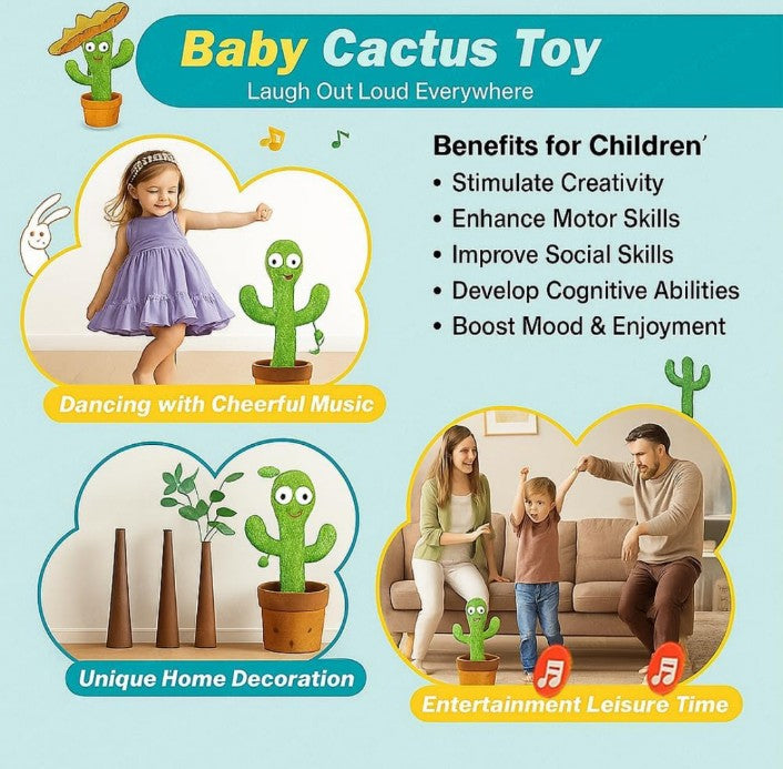 Dancnig Cactus interacting toy