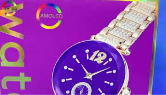 Amoled display ladies smart watch
