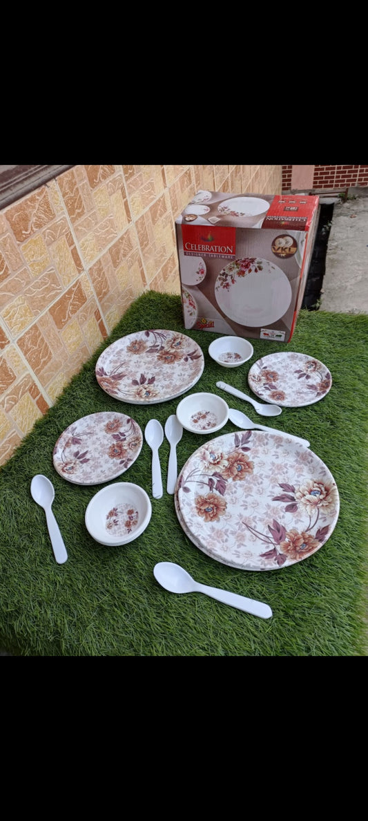 Melamine celebration dinner set