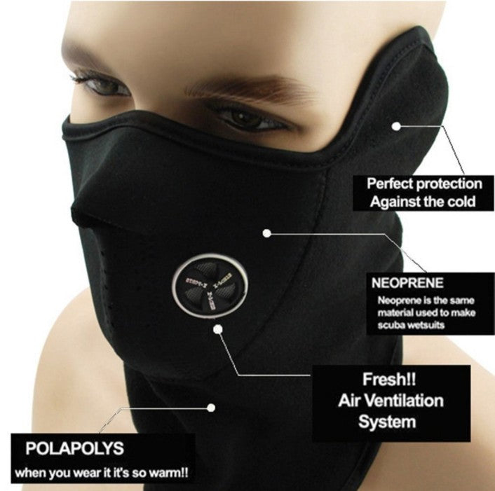 Neoprene Byke Half Face Mask( minimum order 2 pieces)