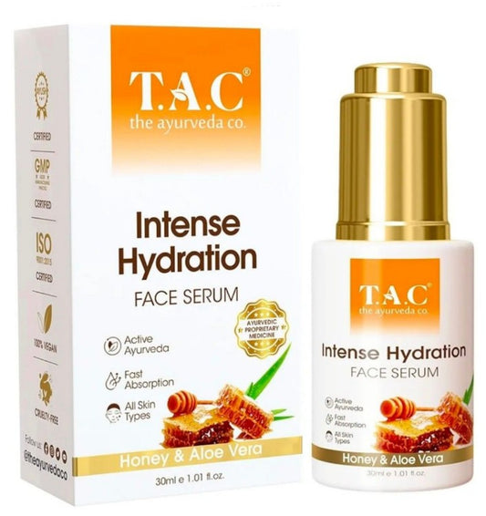 T.A.C Honey & Aloe Vera Intense Hydration Face Serum (30ml)
Ayurvedic Deep Moisture & Glow Formula