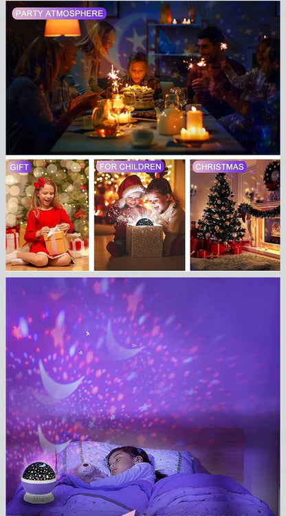 Star projector night lighting