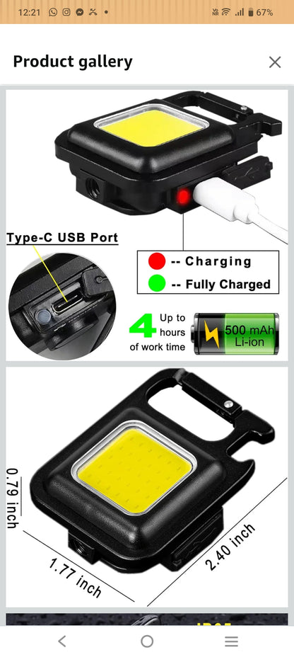 Rechargable LED Key CHAIN LIGHT