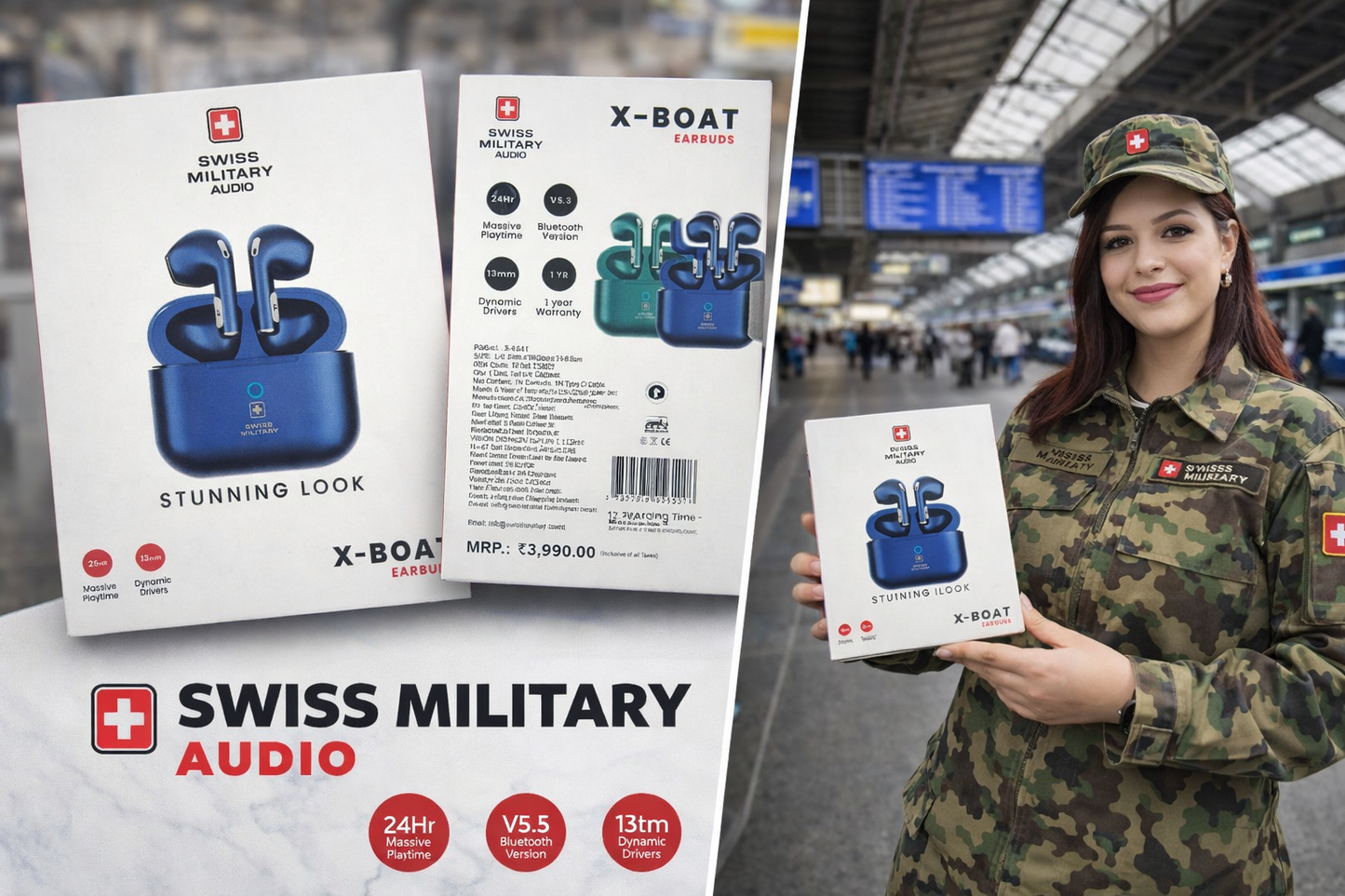 Swiss Military X-Boat ear buds