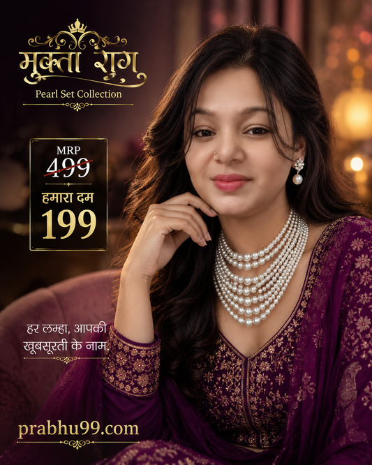Mukta Shringar Multi-Layer Pearl Necklace Set