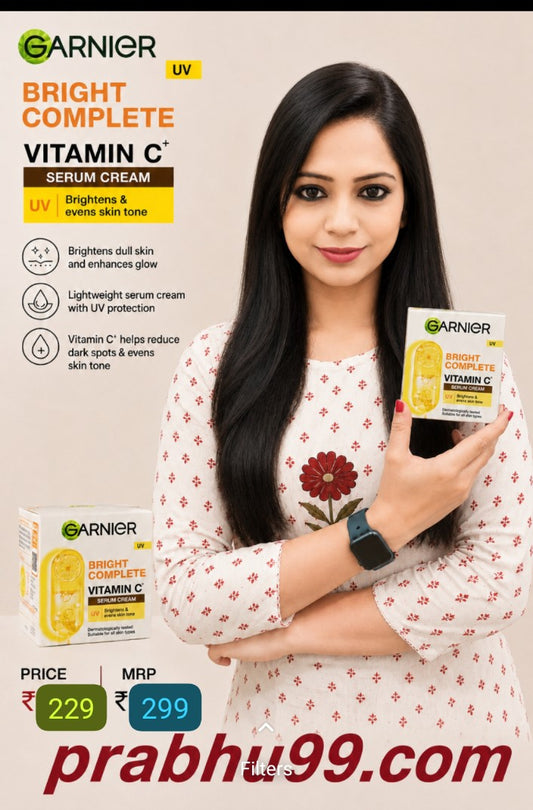 Garnier Bright Complete Vitamin C Serum Cream UV