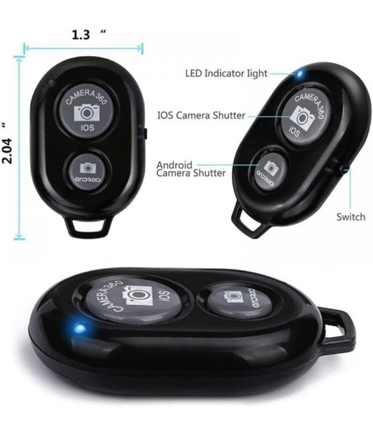 Wireless Bluetooth Remote Camera Shutter for iOS & Android