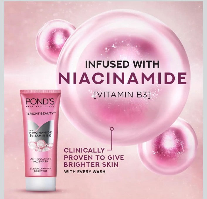 POND'S Bright Beauty Anti-Dullness Facewash with Niacinamide (Vitamin B3)