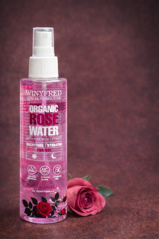 Winyfred Organic Rose Water Spray (Korean Formulation) – 200 ml