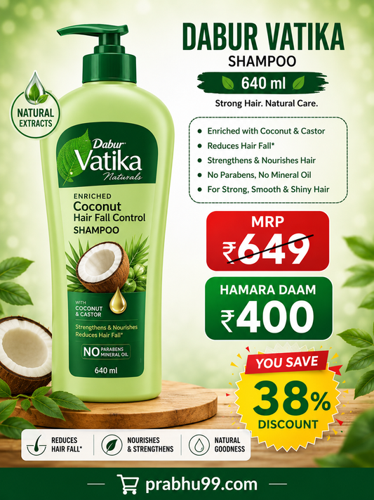 Dabur Vatika Naturals Coconut Hair Fall Control Shampoo 640ml