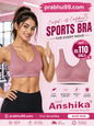 Anshika Women's Cotton Sports Bra – Non-Padded Comfort Fit