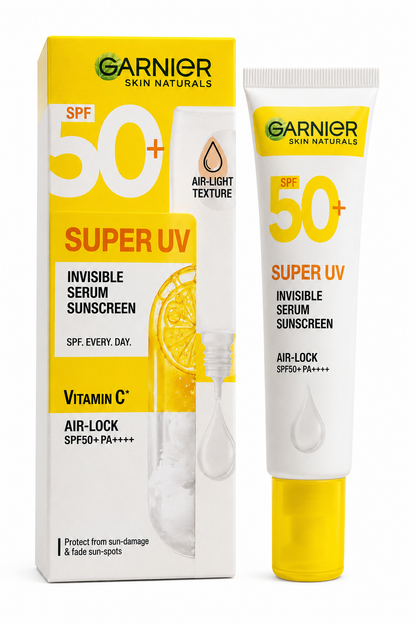 Garnier Skin Naturals Super UV Invisible Serum Sunscreen SPF 50+ PA++++ with Vitamin C