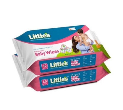 Little’s Baby Wipes – Thick & Extra Moist (80 Wipes)