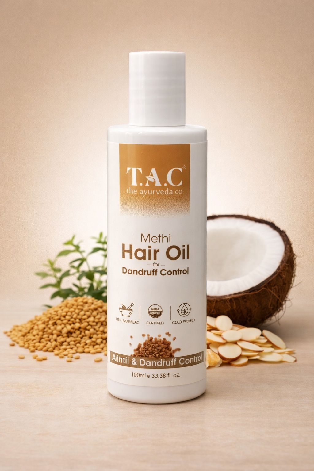 T.A.C Methi Hair Oil for Dandruff Control (100 ml)