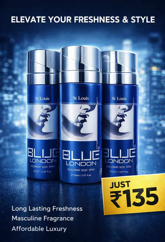 Blue London Deodorant Body Spray – Long Lasting Freshness