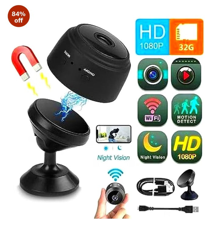 Mini Portable WiFi Magnetic CCTV Camera