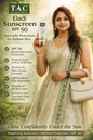 T.A.C Eladi Herbal Sunscreen SPF 50 – Broad Spectrum UVA/UVB Protection (Oil-Free & Lightweight)